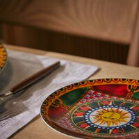 Carretto Sun Bread Plate Round 17cm Set Of 2 dolce gabbana casa carretto sun bread plate round 17cm set of 2