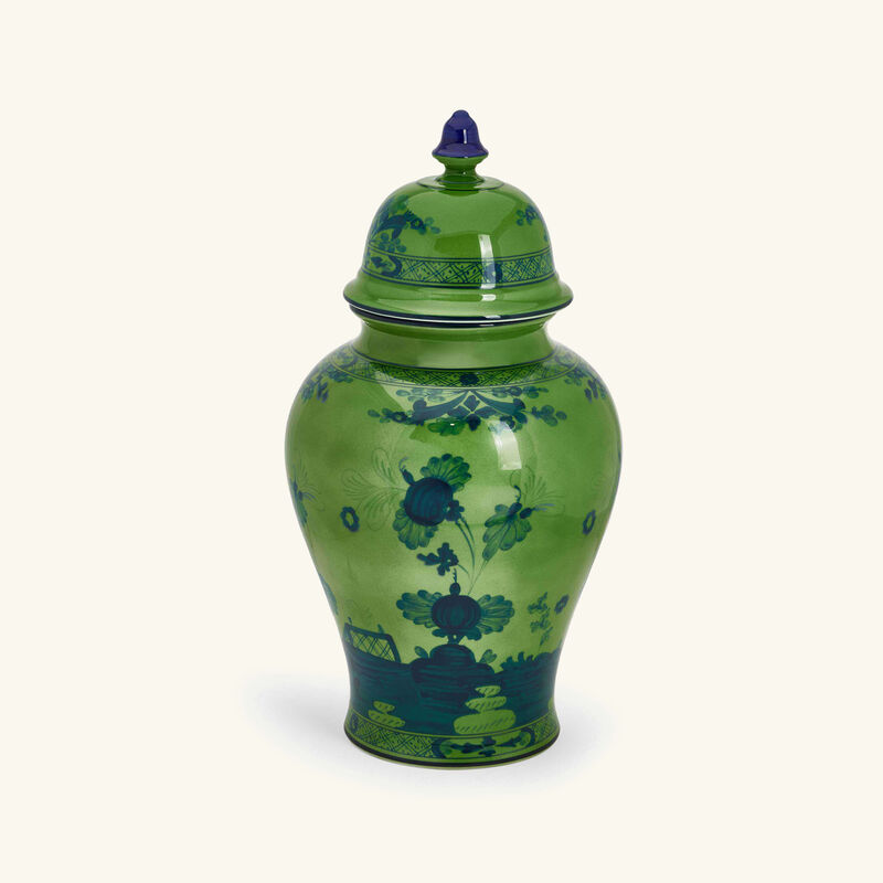 ginori 1735 potiche oriente italiano malachite vase