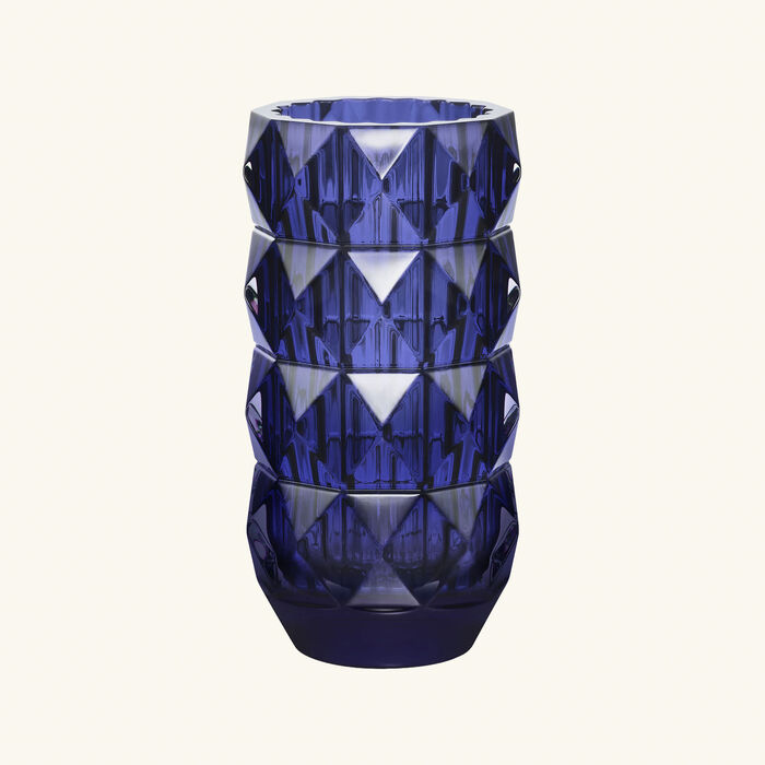 Louxor Vase Round Small Blue baccarat louxor vase round small blue