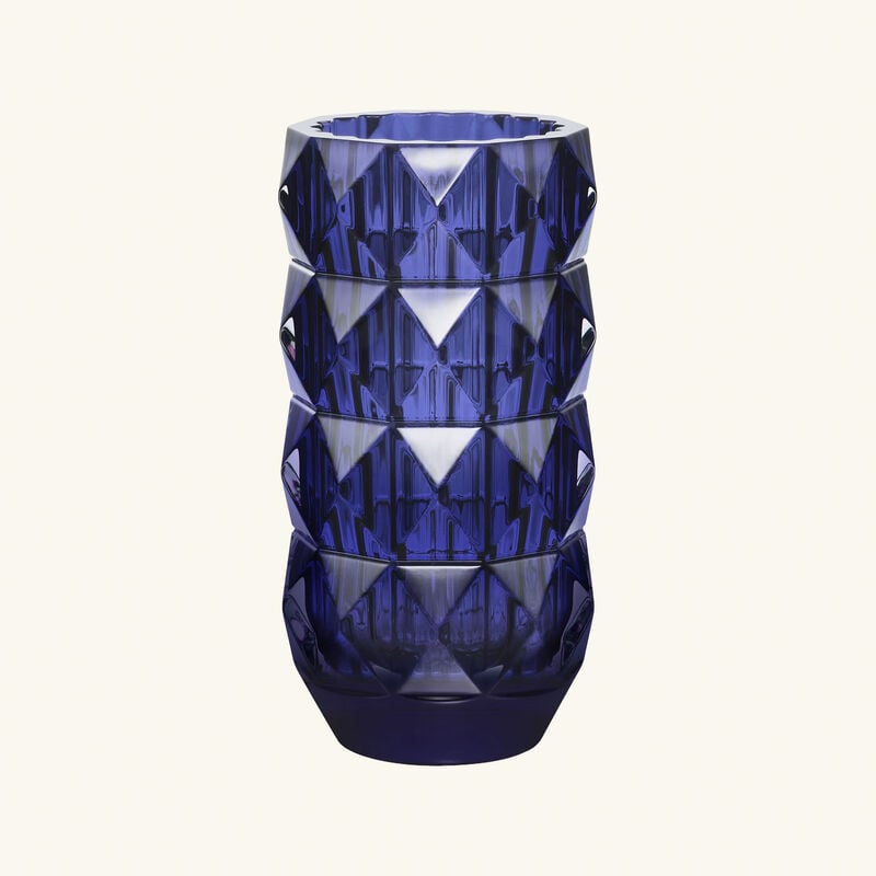 Louxor Vase Round Small Blue baccarat louxor vase round small blue