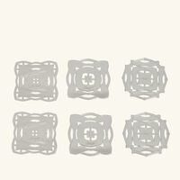 christofle s ve d argent 6 celebration ornaments mini silver plated