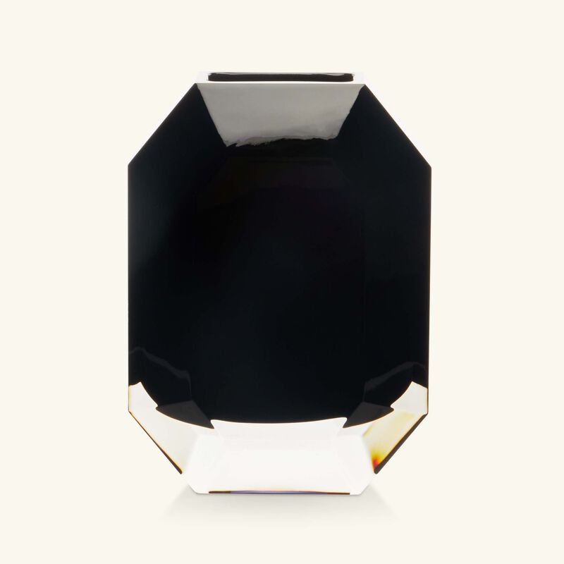 Octogone Vase Small Black baccarat octogone vase small black
