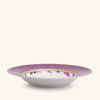 bernardaud prunus soup plate round purple 22cm