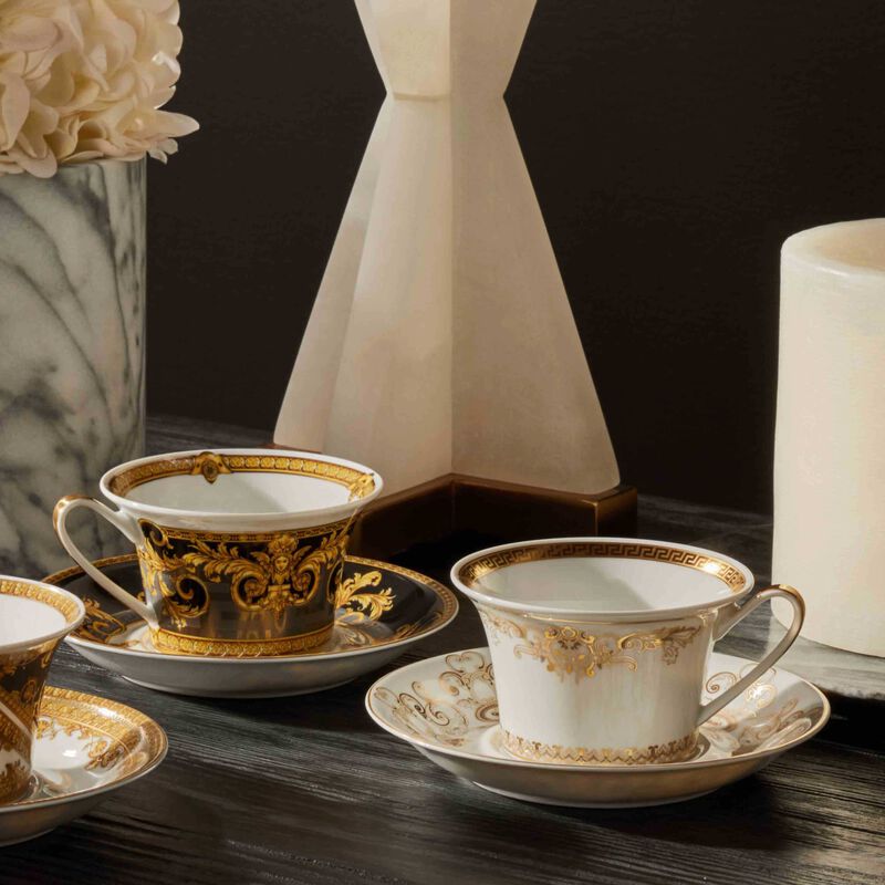 فيرساتشي طقم الشاي برستيج جالا أسود