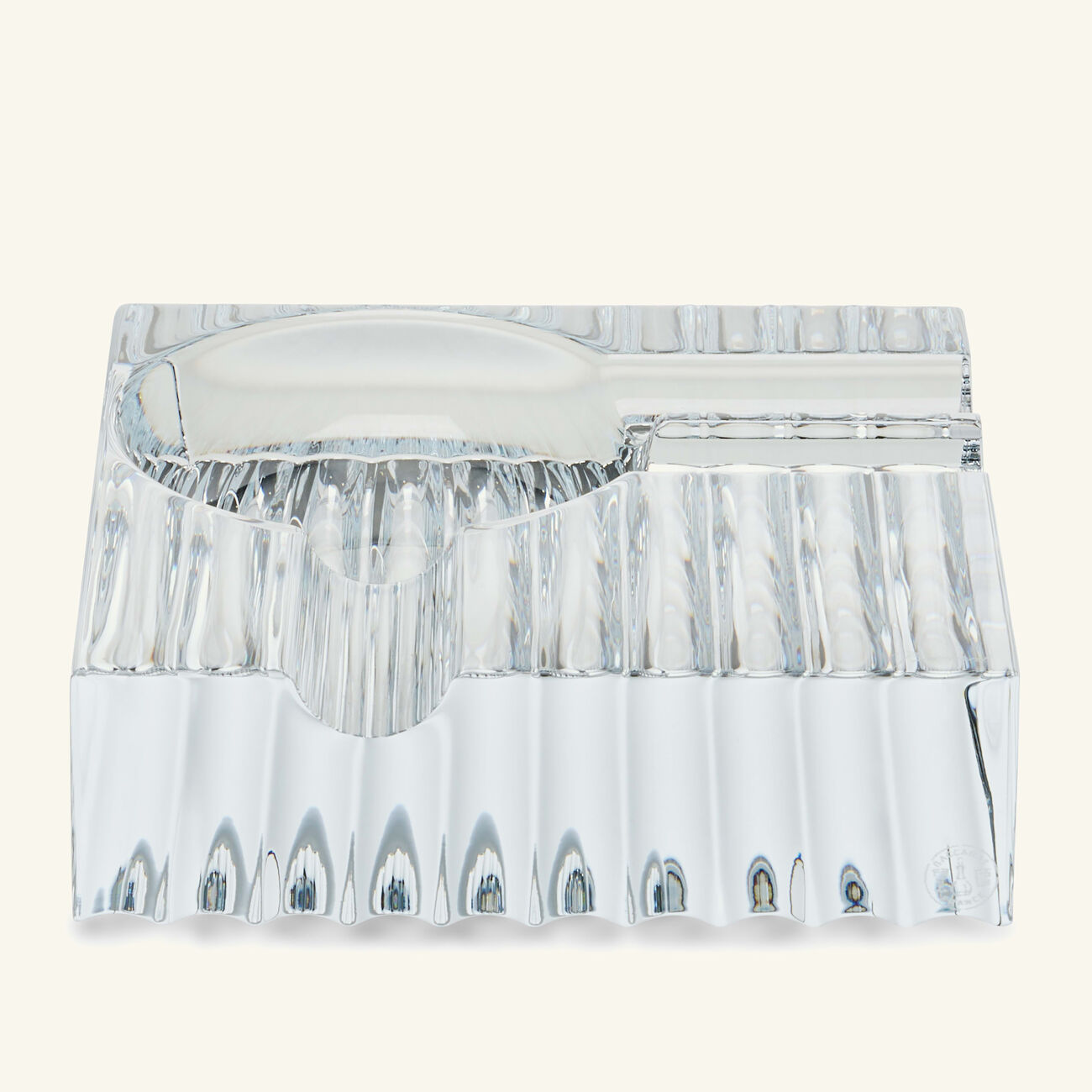 baccarat havana ashtray square mini clear