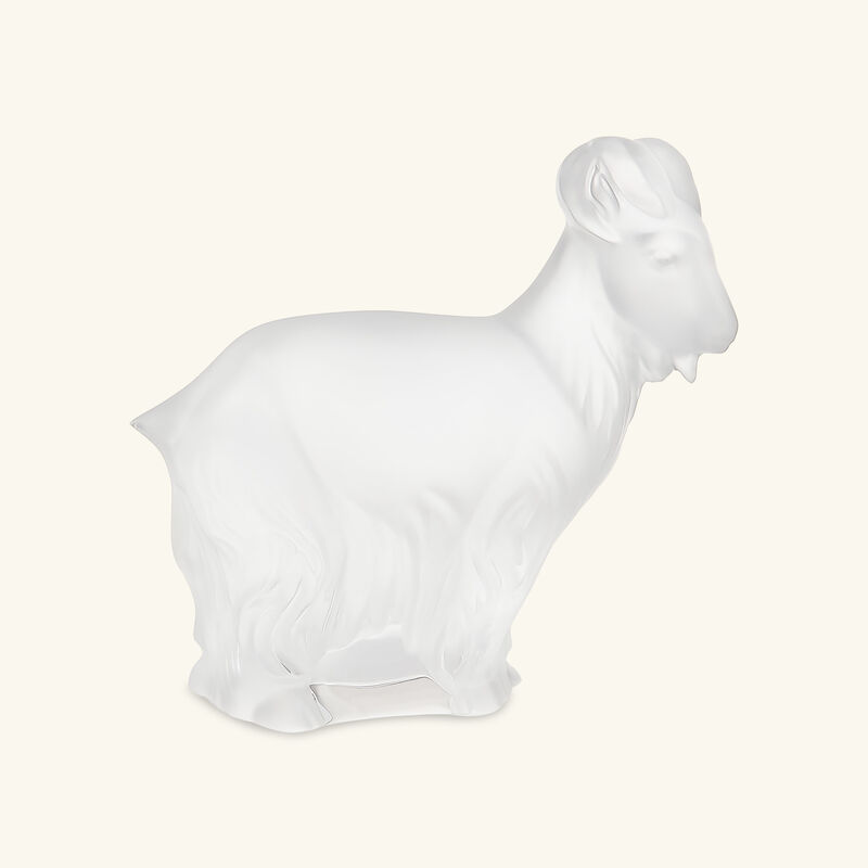 Goat Sculpture Clear lalique goat sculpture clear