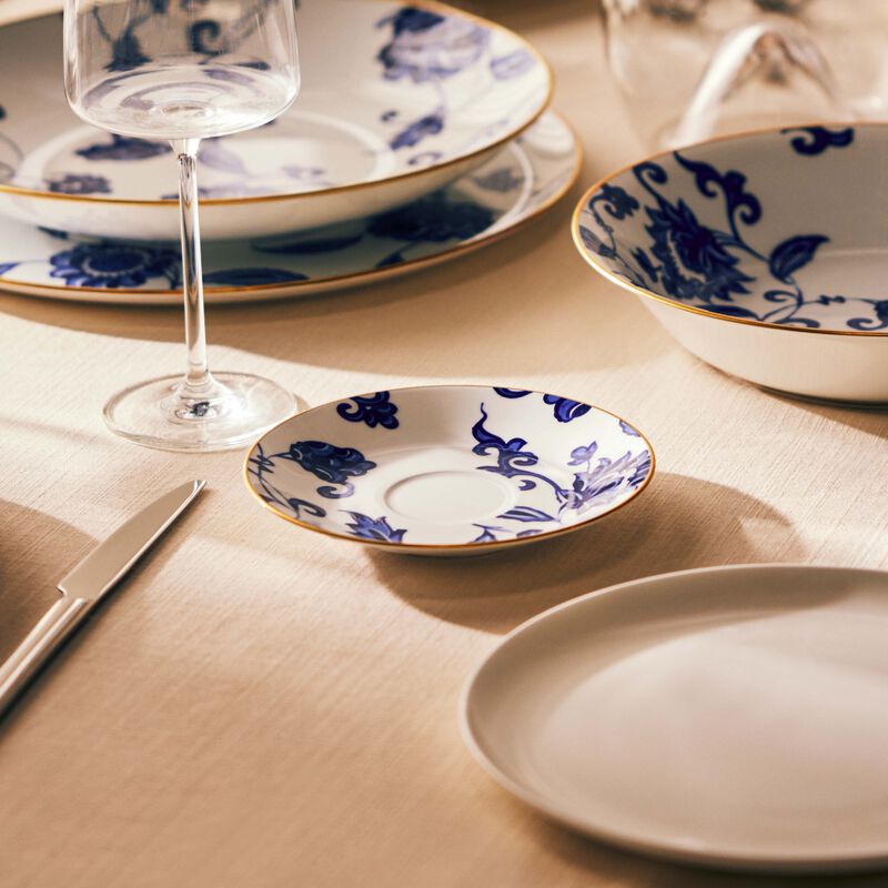 Prince Bleu Tea Cup & Saucer Blue bernardaud prince bleu tea cup saucer blue