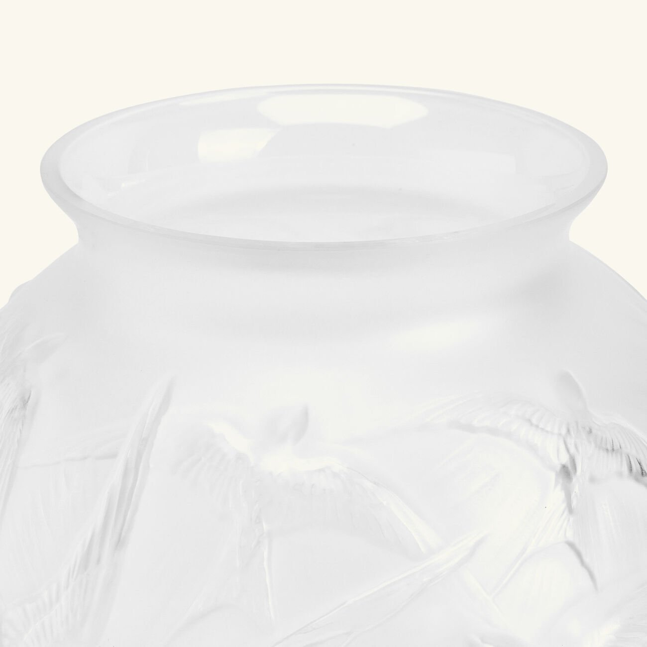 Hirondelles Vase Small Clear lalique hirondelles vase small clear