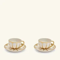 villari amour gold arabic coffee cup gold