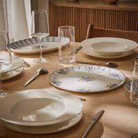 bernardaud brocante serving platter round blue 33cm