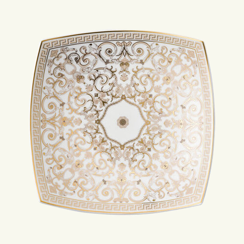 versace medusa gala trinket tray square small white