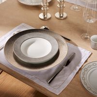 Dune Service Plate Round Silver 31cm bernardaud dune service plate round silver 31cm