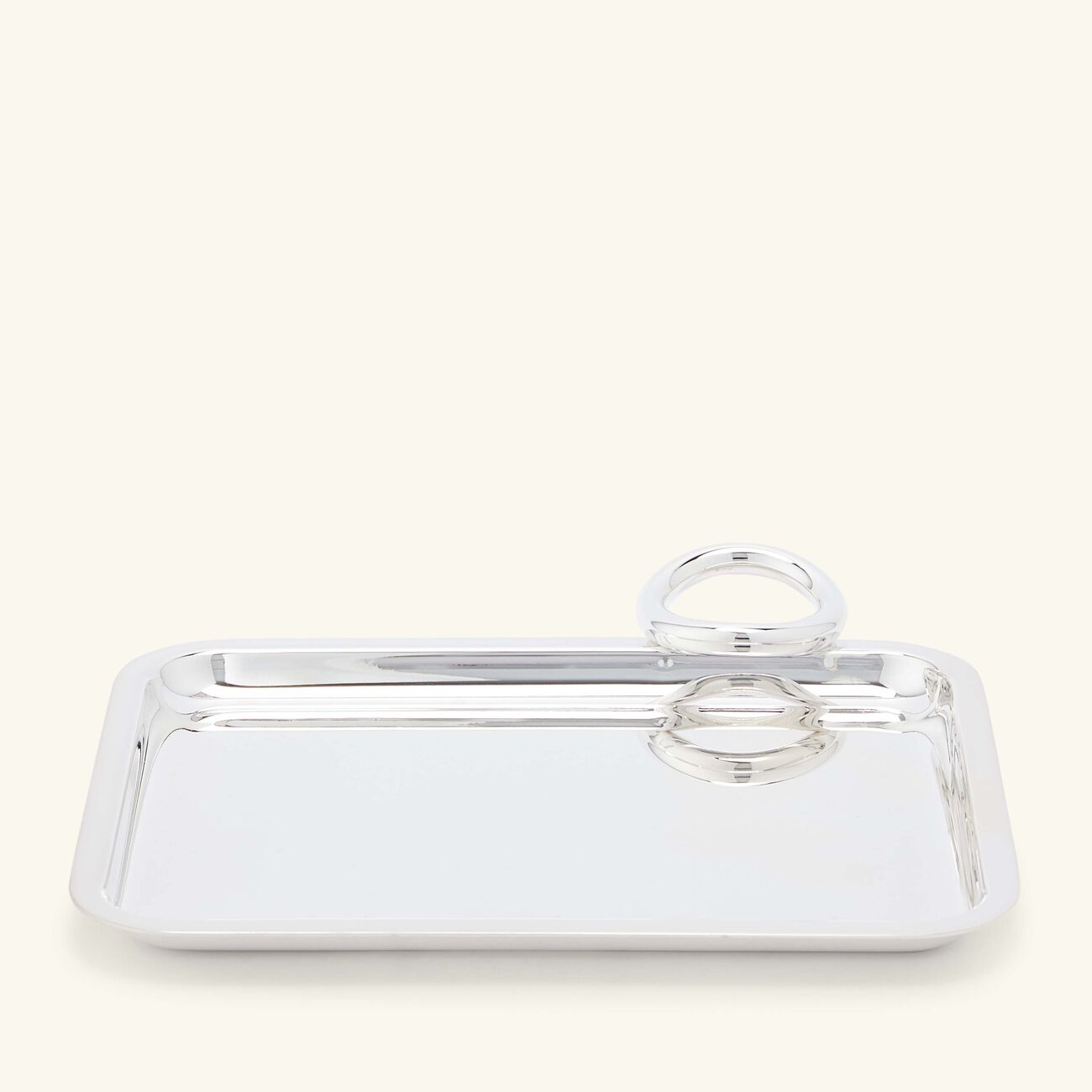christofle vertigo serving tray rectangular small silver plated