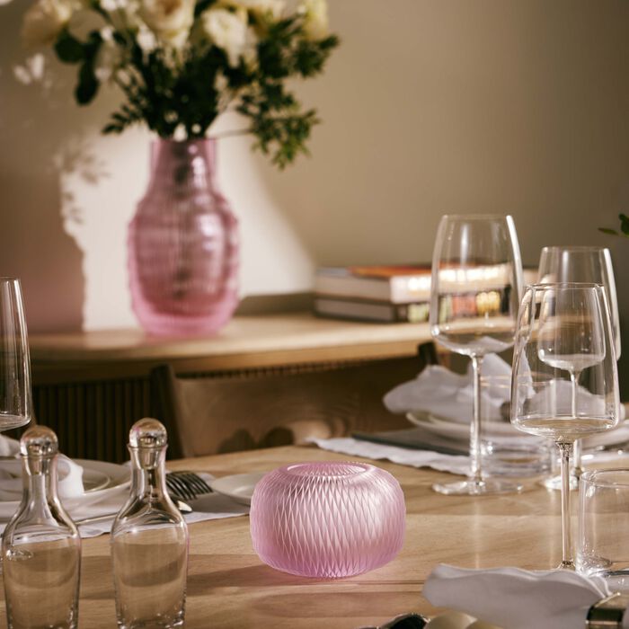 روكل حامل الشموع الصغيرة ميتامورفوسيس تي لايت من الكريستال الشفاف