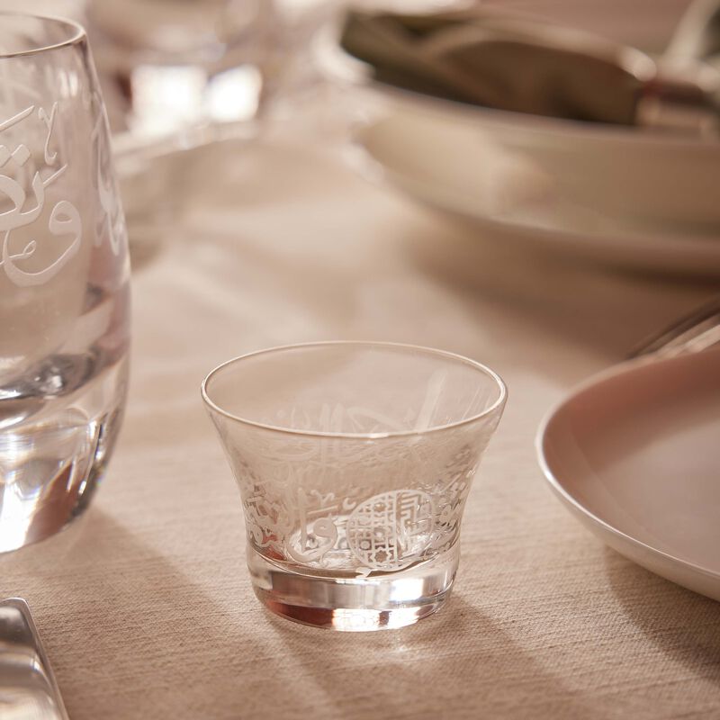 dimlaj thuluth coffee cup clear set of 6