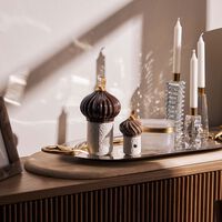 lladro majestic nights candle brown