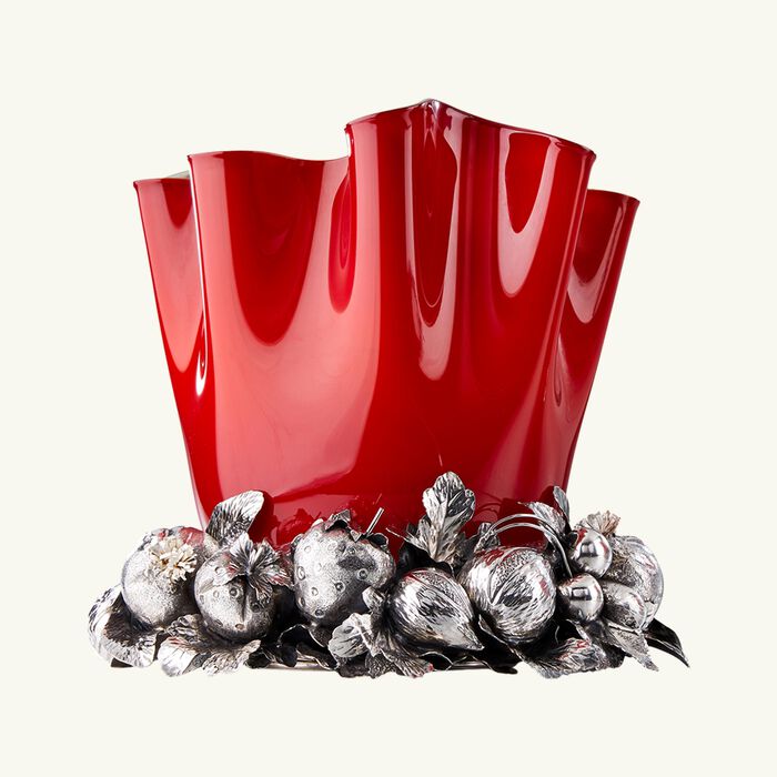 buccellati rosso maraviglia medium vase red medium
