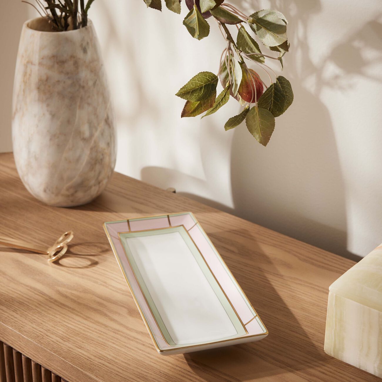 Diva Serving Platter Rectangluar Pink 29cm ginori 1735 diva serving platter rectangluar pink 29cm