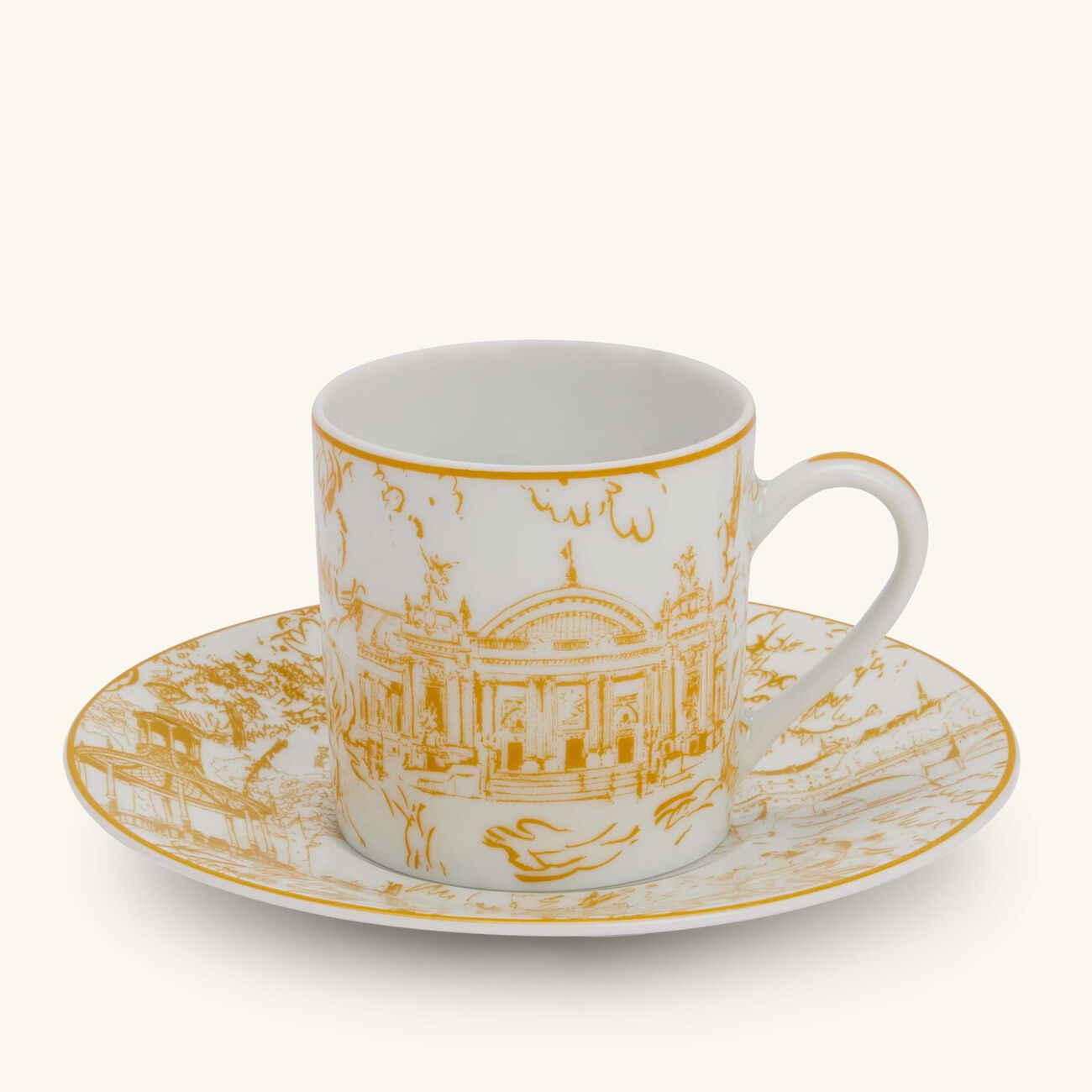 Tout Paris Coffee Cup & Saucer Yellow bernardaud tout paris coffee cup saucer yellow