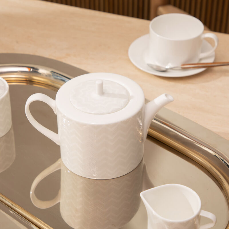 missoni home zig zag tea   coffee pot white