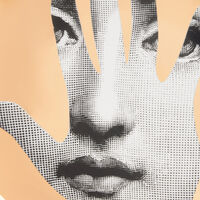 fornasetti tema e variazioni no 15 wall plate gold