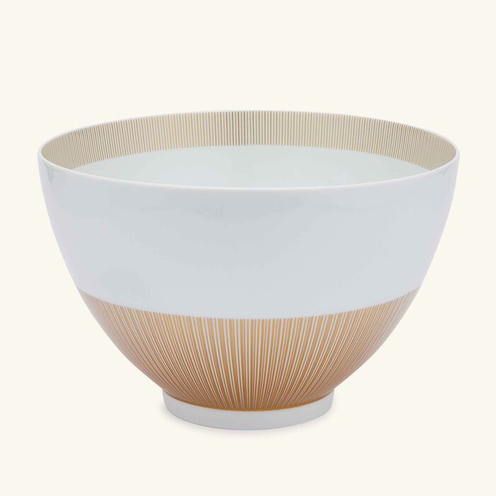 bernardaud sol fruit bowl gold 27cm