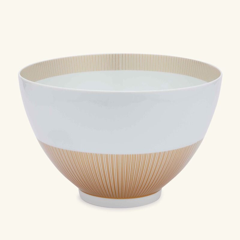 bernardaud sol fruit bowl gold 27cm