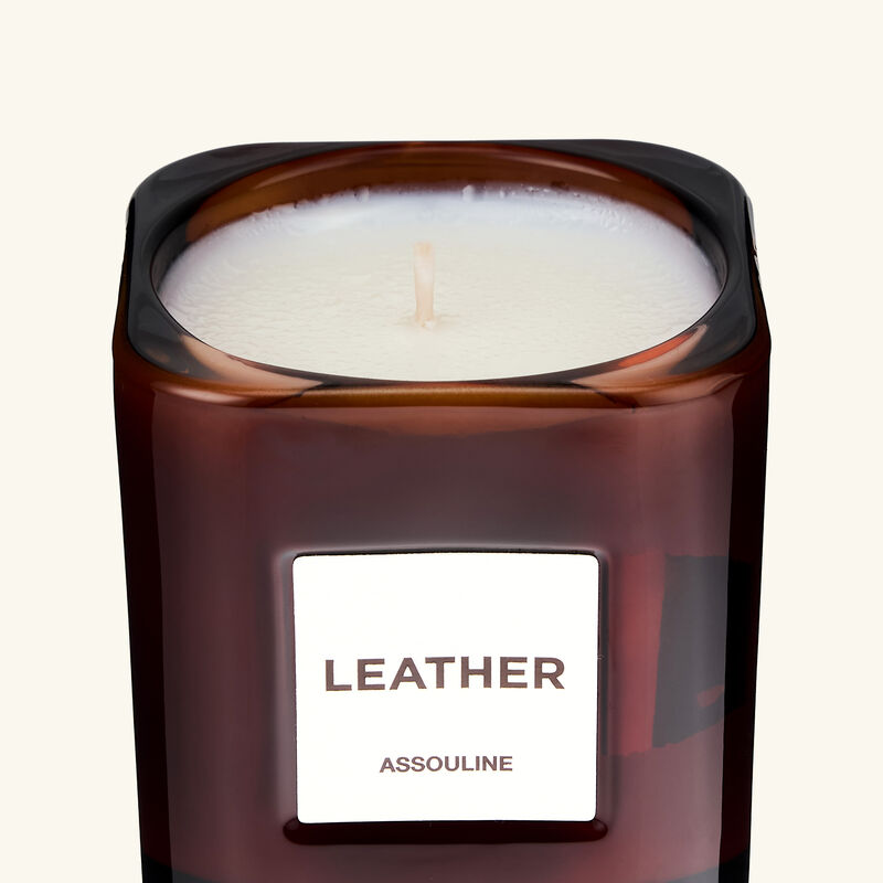 assouline leather candle