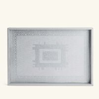 Shafa Serving Tray Rectangular Silver 40x27cm dimlaj shafa serving tray rectangular silver 40x27cm