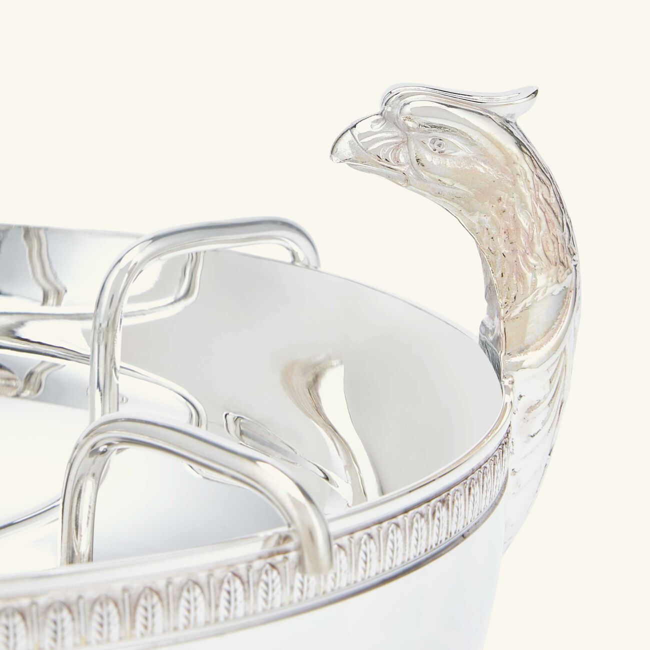 christofle malmaison caviar serving set silver plated