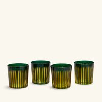 l objet prism double old fashioned glasses green set of 4