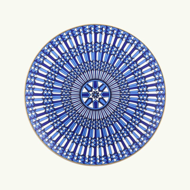 Arcadia Show Plate Round Blue 31cm baccarat arcadia show plate round blue 31cm