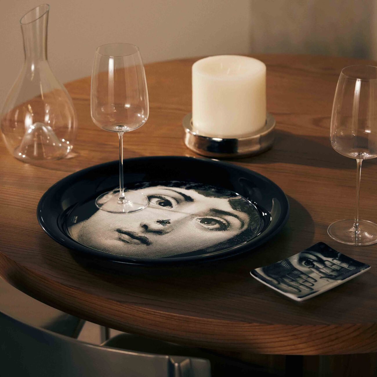 Tema e Variazioni no.363 Tray Round Large fornasetti tema e variazioni no 363 tray round large