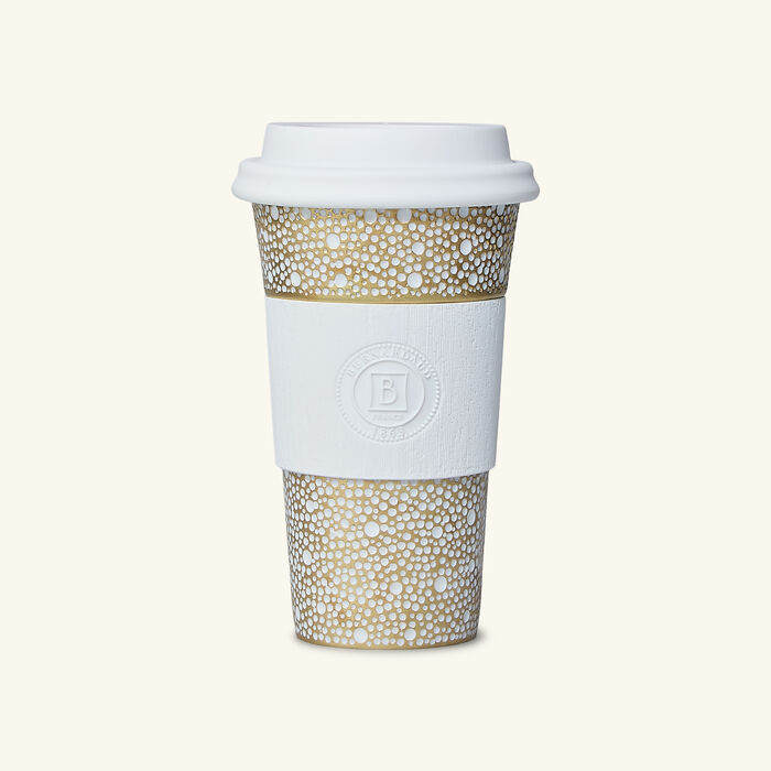 Ecume Travel Mug Gold bernardaud ecume travel mug gold