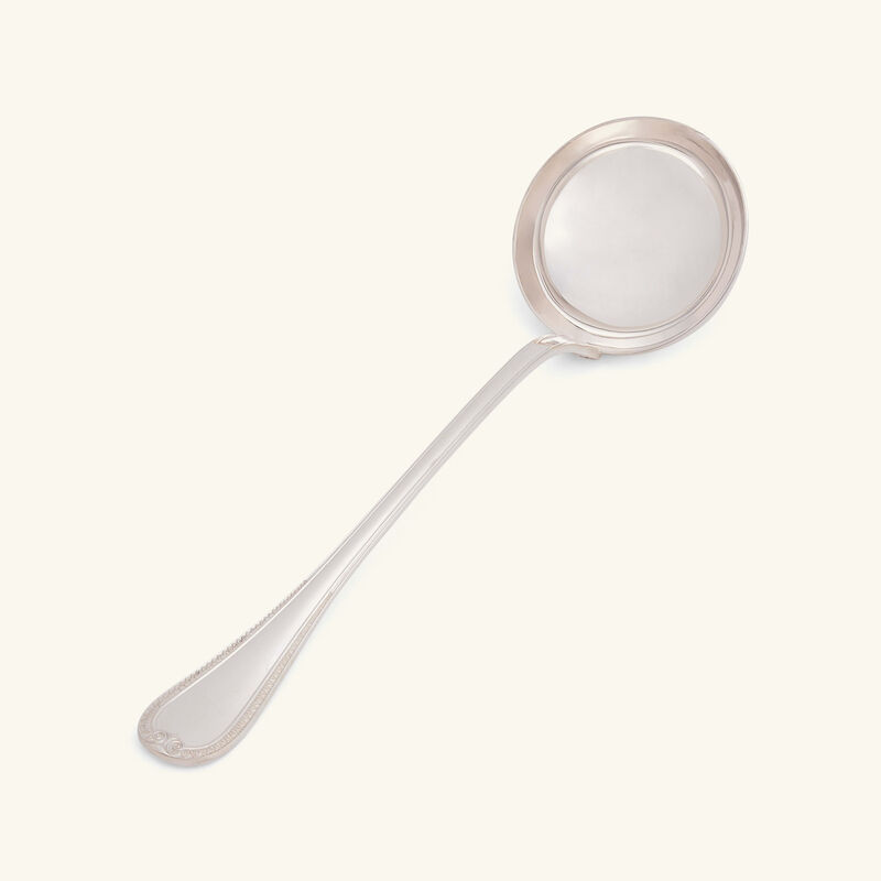 christofle malmaison soup ladle silver plated