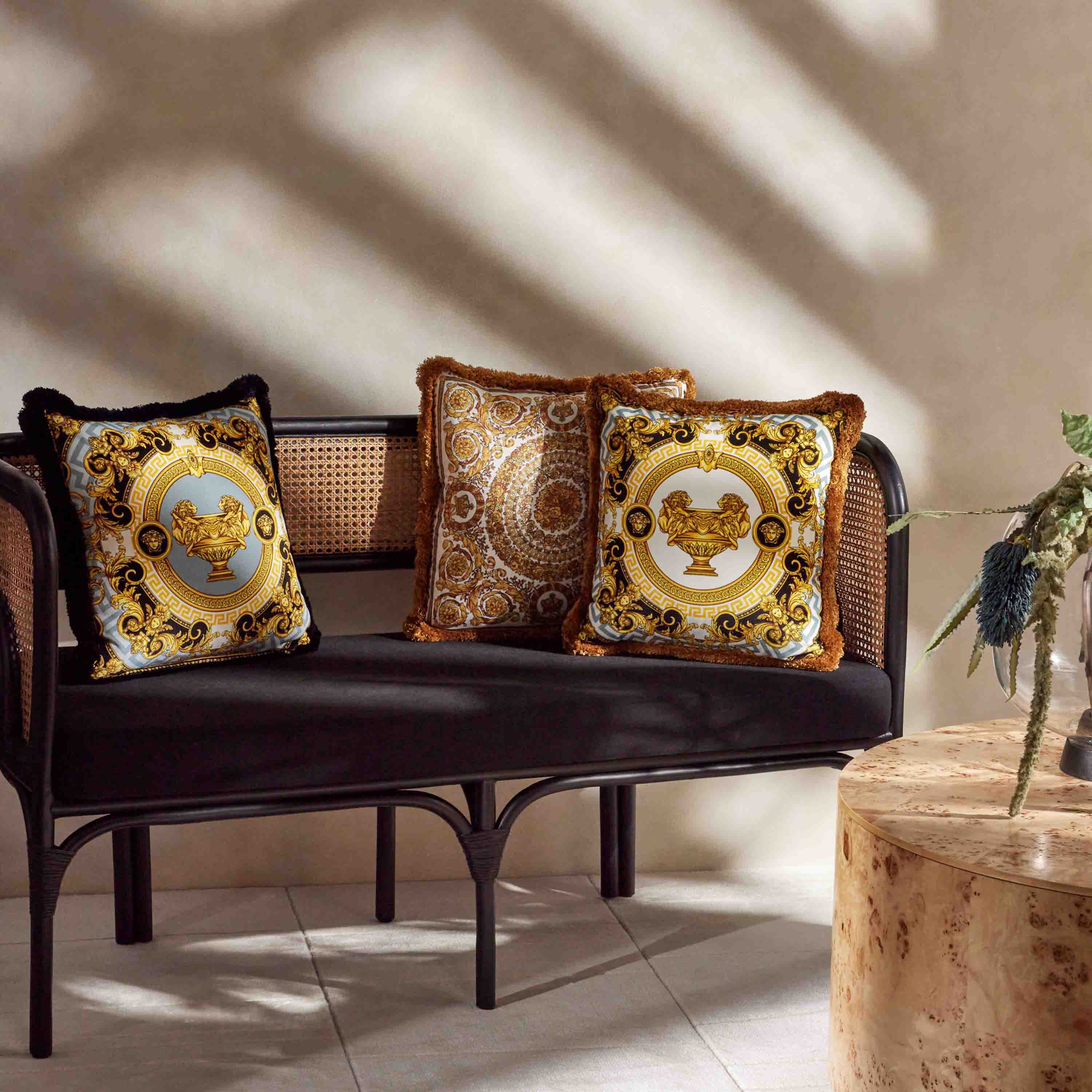 Versace Barocco Reversible Pillow | Tanagra UAE