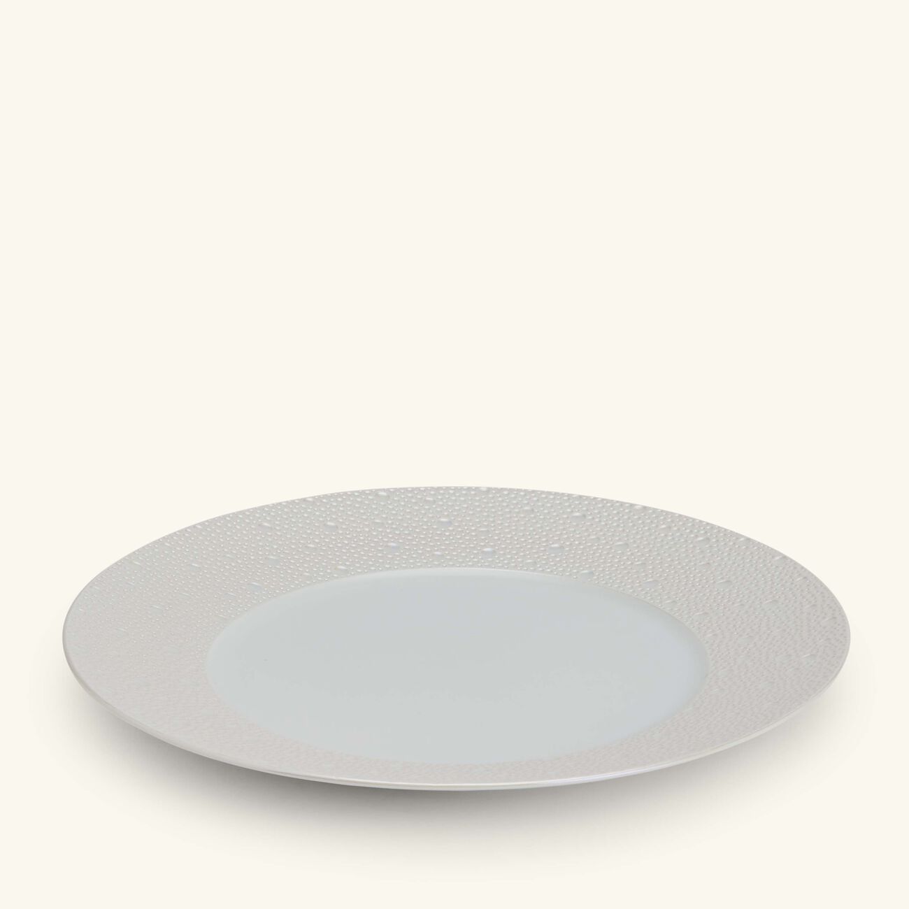 bernardaud ecume charger plate round white 30cm