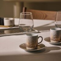 silsal tamrah by razan alazzouni dates spread bottom coffee cup   saucer gold set of 2