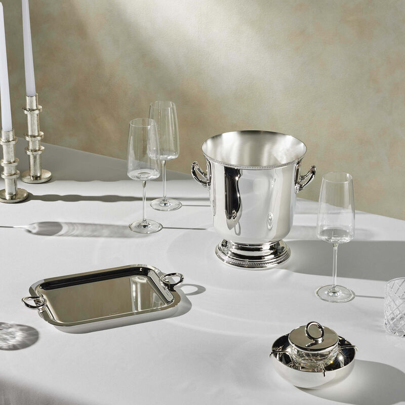 christofle malmaison champagne cooler bucket silver