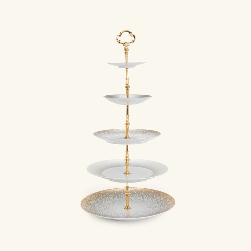haviland souffle d or 5 tier cake stand
