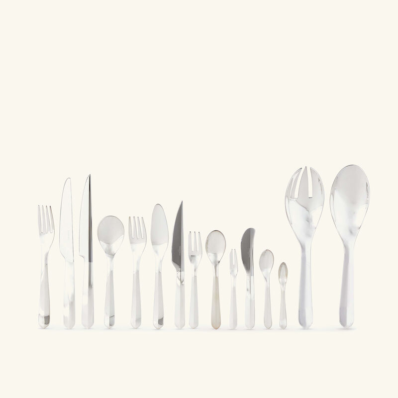 كريستوفل طقم الفضيات إنفيني مؤلف من 76 قطعة باللون الفضي