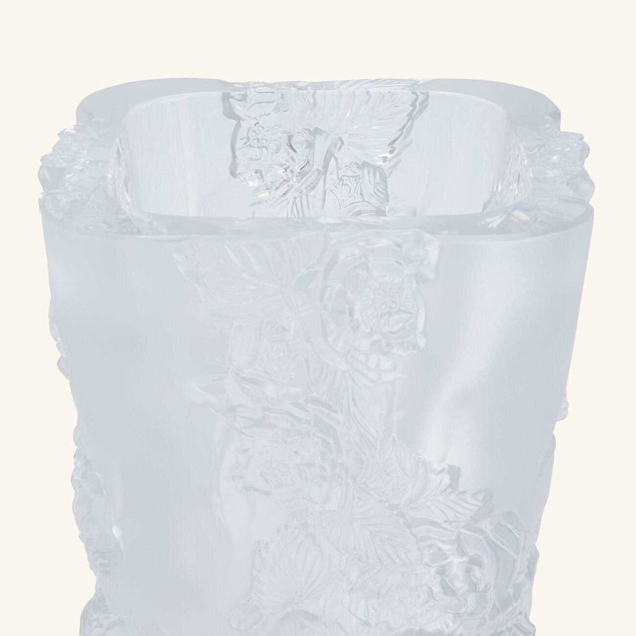 Pivoines Vase Medium Clear lalique pivoines vase medium clear