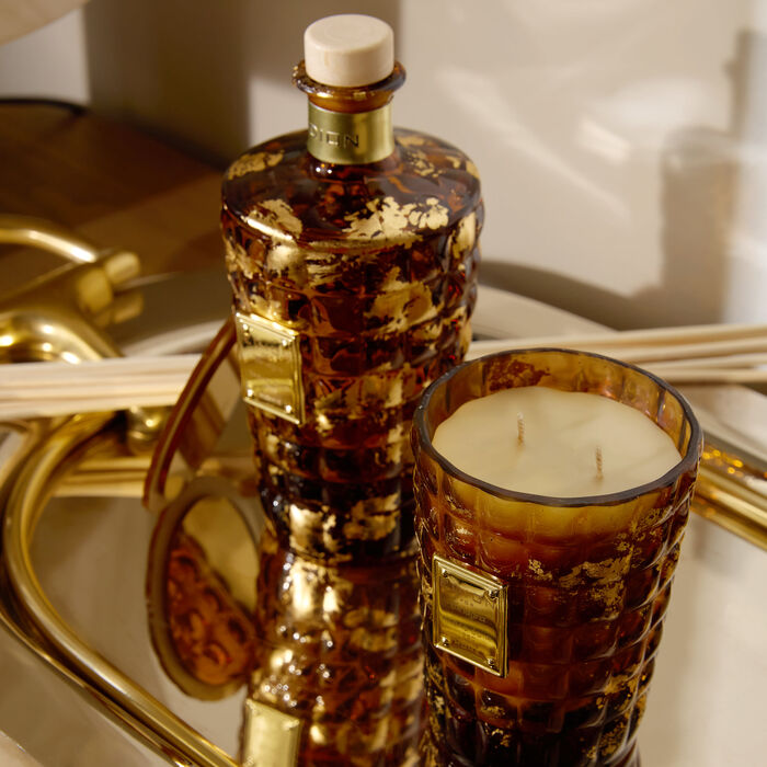 Tobacco Amber Candle & Diffuser Set edion tobacco amber candle diffuser set