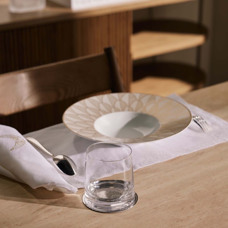 كريستوفل طقم بوكيه جيفر المؤلف من قاعدتين للأكواب مطليتين بالفضة