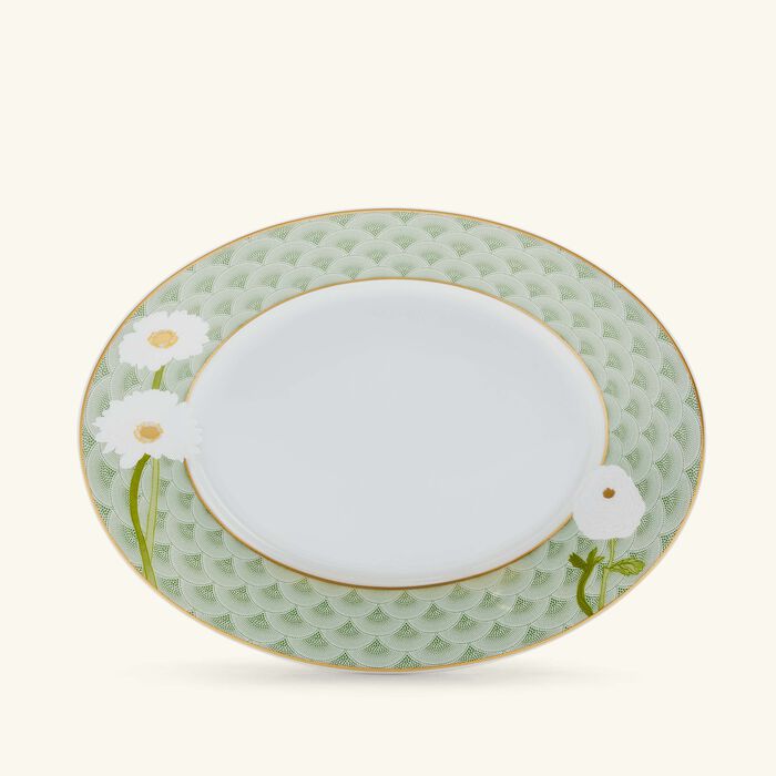Praiana Bread & Butter Plate Oval Green 21cm bernardaud praiana bread butter plate oval green 21cm