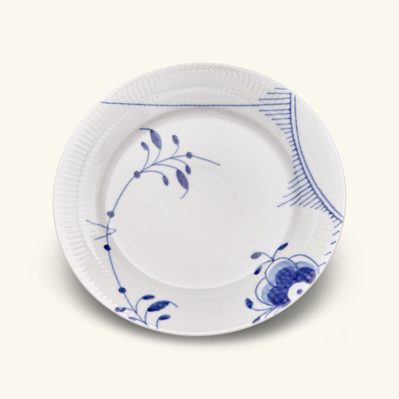 رويال كوبنهاغن طقم أطباق الحلويات بلو ميغا دائري أبيض 22 سم من طبقين