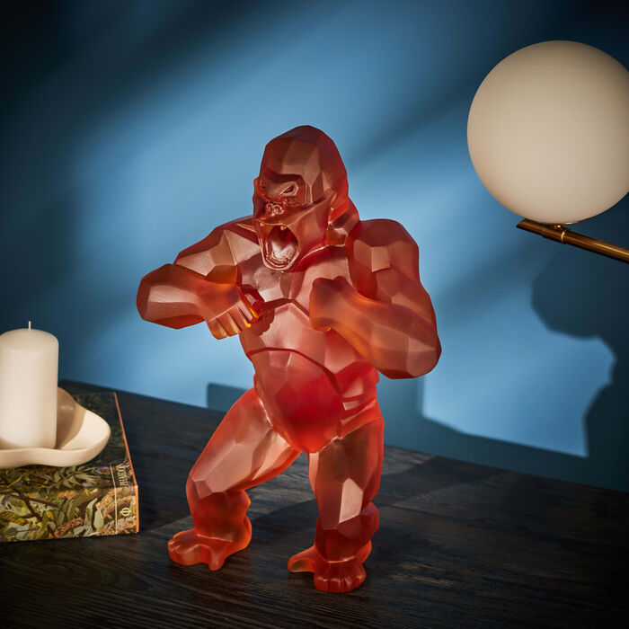 daum wild kong sculpture large orange