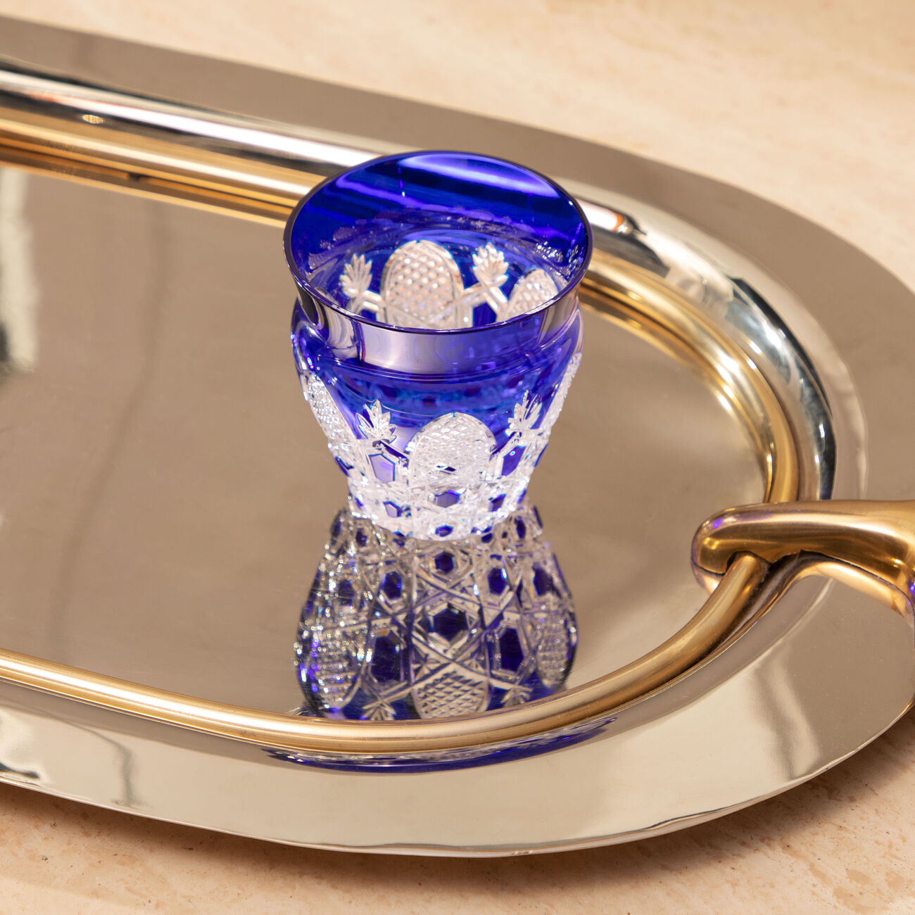 Tsar Drinking Glass Blue baccarat tsar drinking glass blue