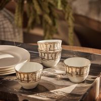 haviland tiara arabic coffee cup silver set of 6