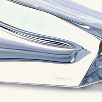 baccarat diva vase large clear